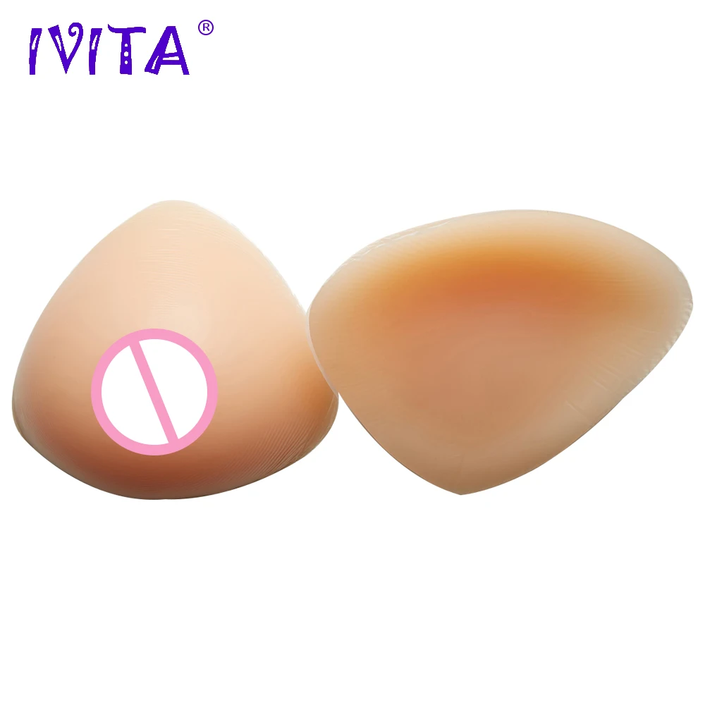 

IVITA 1600g Pair Artificial Realistic Silicone Breast Forms Fake Boobs For Crossdresser Transgender Transvestite Shemale Breast