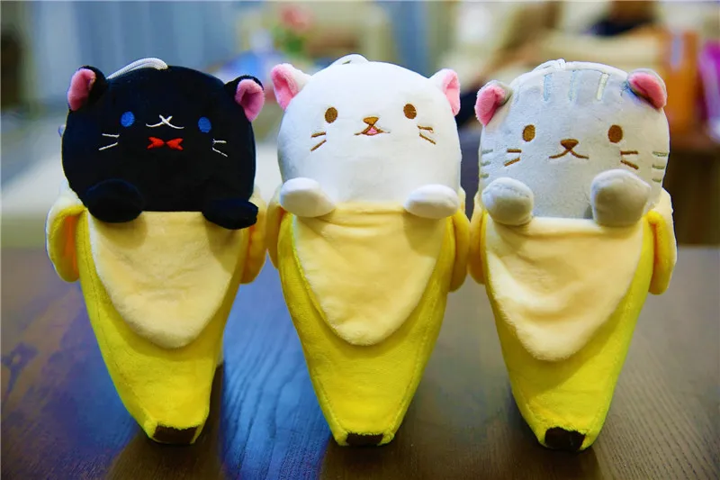 Новинка 2017 20 см плюшевые игрушки с банановым котом Kawaii аниме Китти куклы Neko