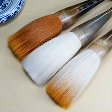 Китайская традиционная ручка-кисть для каллиграфии рога держатель для хоппера-фигурные макияжные кисточки большие шерстяные волосы написание куплей кисть для рисования