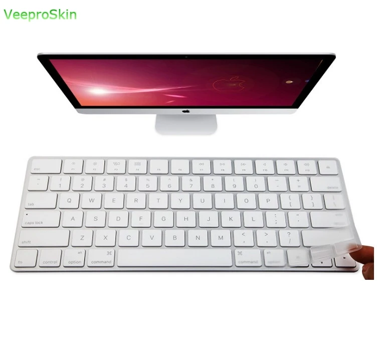 투명 애플 매직 키보드 G6 A1843 iMac 데스크탑 US 레이아웃 2015 2017 2018 2019, 실리콘 스킨 키보드 커버 스킨