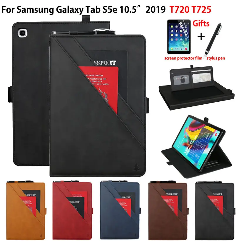 Чехол для Samsung Galaxy Tab S5e 10,5 SM-T720 SM-T725 T720 чехол Funda планшет многофункциональная карта откидная подставка корпус Капа+ подарок