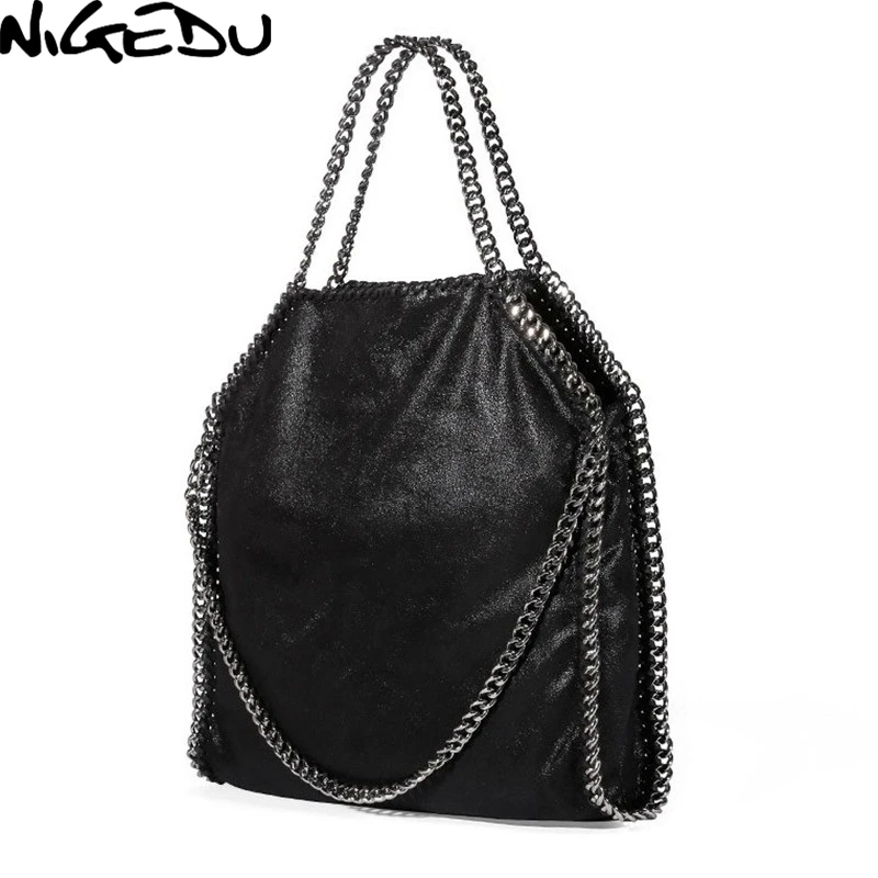Bolso de Mujer de NIGEDU bolso de cuero PU cadena de moda bolsos de hombro de Mujer Bolsa De Mujer Bolso de Mujer de NIGEDU bolso de cuero PU cadena de moda bolsos de hombro de Mujer Bolsa De Mujer