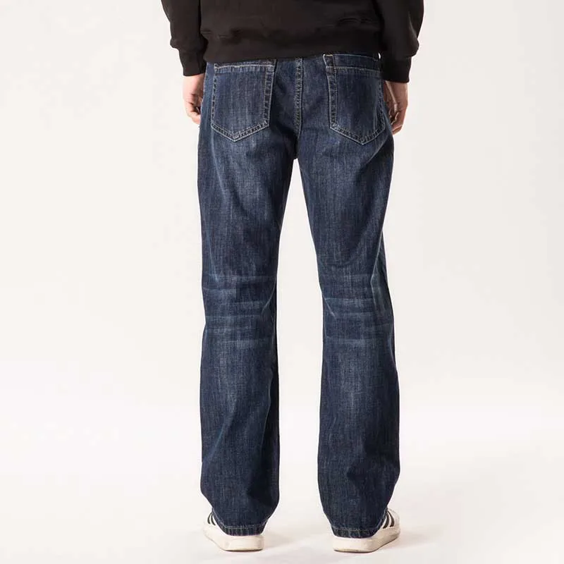 Fashions Straight Loose Baggy Jeans Men Casual Pants Denim Trousers Plus Size 27-48 Blue Jeans Men Clothing