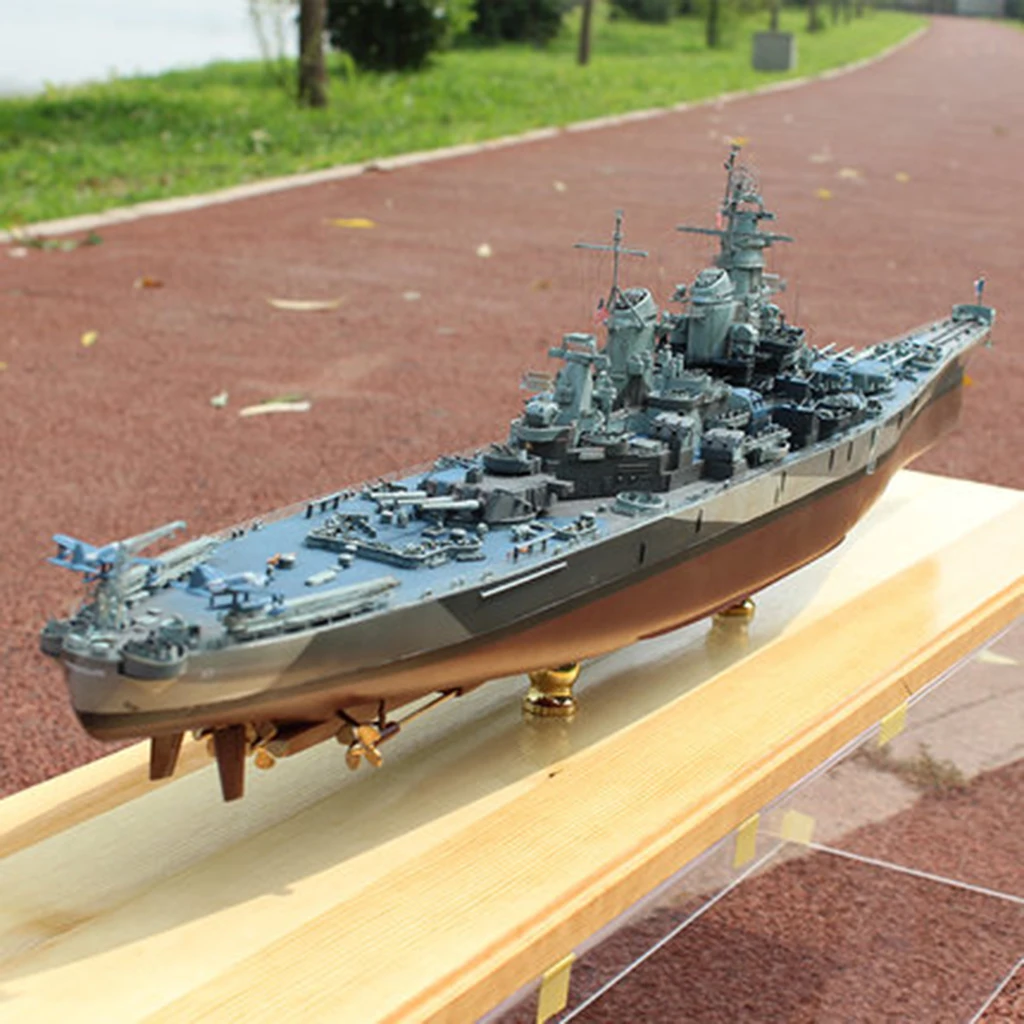 1: 700 Масштаб DIY USS Миссури линкор Лодка литья под давлением военная модель автомобиля головоломки сборные наборы