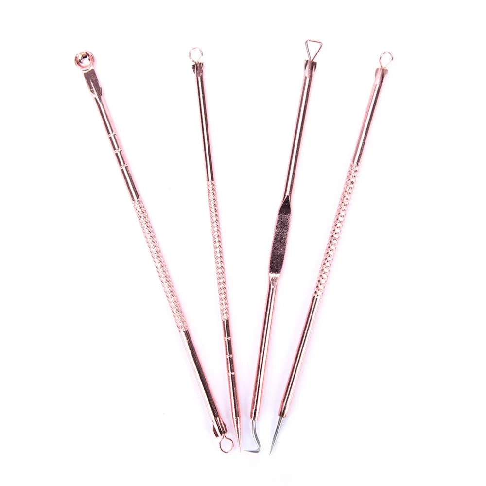 4Pcs Acne Removal Blackhead Extractor Needle Pimple Spot Blackhead