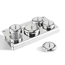 5 шт Маникюрный стакан для жидкости акриловый порошок Органайзер лоток с держатель кисточки для ногтей