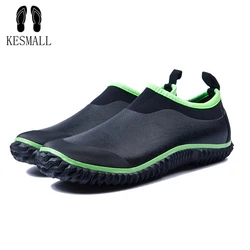 KESMALL Rubber Rain Boots Unisex British Platform Slip On Waterproof Anti-skip Ankle Black Boots Woman Car Wash Size 46 Shoes KESMALL Rubber Rain Boots Unisex British Platform Slip On Waterproof Anti-skip Ankle Black Boots Woman Car Wash Size 46 Shoes
