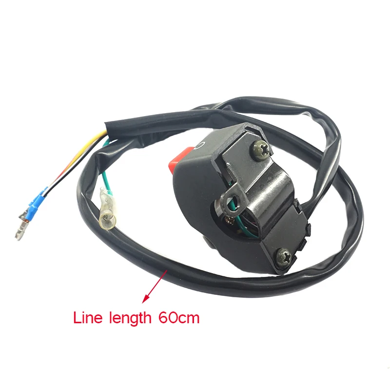 Chaves da Motocicleta Interruptor de Controle Perigo de Freio Luz de Nevoeiro em Off em Liga de Alumínio Bozxrx Guiador Farol Interruptor Duplo 22mm 6 Interruptor Interruptor de Controle Duplo Perigo de