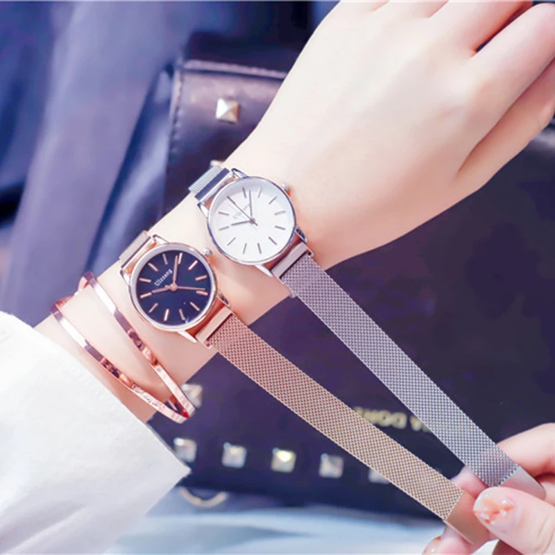 Relogio feminino роскошные женские часы из розового золота Женские кварцевые наручные с