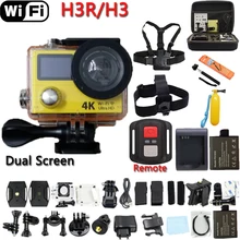 Mando A Distancia Original Cámara de Acción H3R/H3 Ultra 4 K Wifi Dual pantalla de Vídeo de 170 Grados Lente De Cámara ir a prueba de agua pro cámara