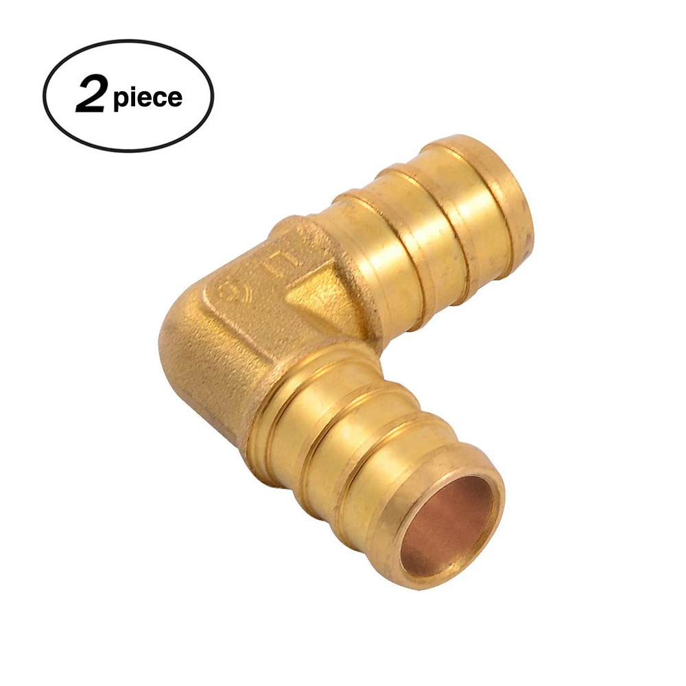 2pcs 1/2 Inch Brass PEX 90 Degree Elbow1/2 elbowbrass elbowbrass 1/2