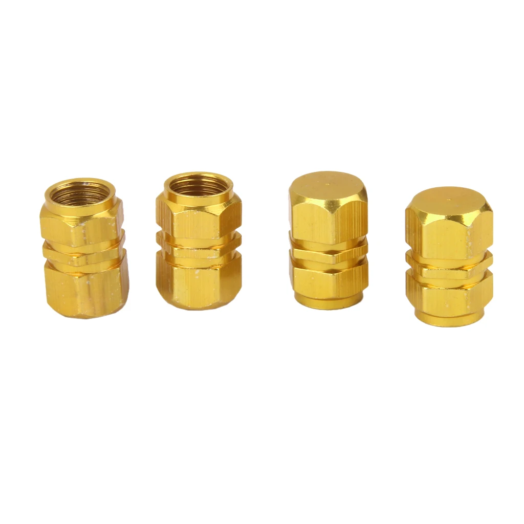 4 Pcs/Pack Car Tire Valve Stem Caps Theftproof Valve Caps  Aluminum Tires Valves Tyre Stem Air Caps Airtight Cover Accessoire 