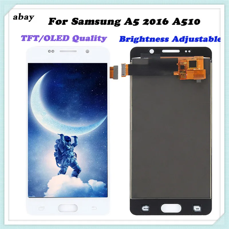 

TFT/OLED Lcd Display For Samsung Galaxy A510F A5 2016 Screen Touch Assembly Display For Samsung A510F Digitizer Adjust Bright