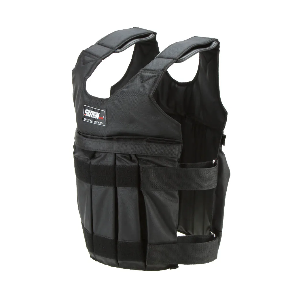 20kg/50kg Loading Weighted Vest For Boxing Training Workout Fitness Equipment Adjustable Waistcoat Jacket Sand Clothing Training