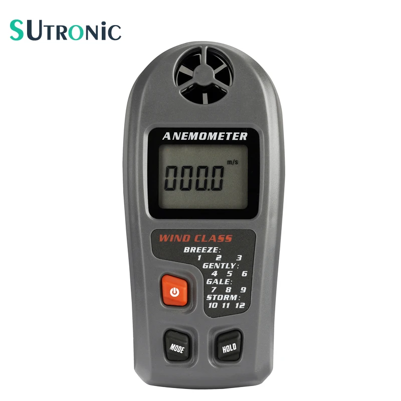 

Portable Digital Anemometer Anemometro Thermometer MT20 Wind Speed Gauge Meter Windmeter 30m/s LCD Hand-held Measure tool