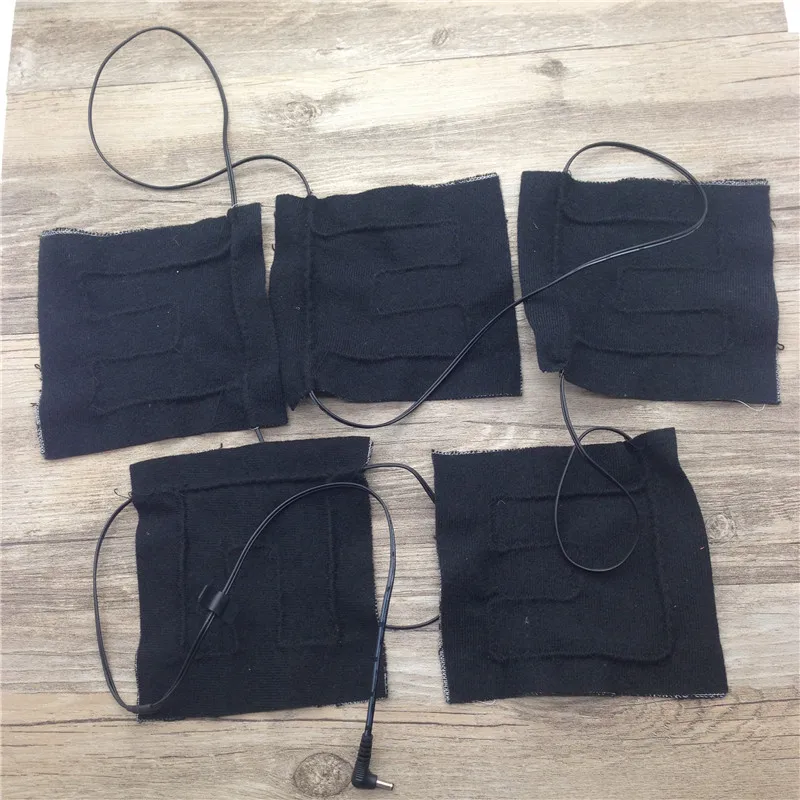 

2017 New Winter Heated Jackets Vest Carbon Fiber Heating Pads Electric Warm Clothing 5 in 1 Heating Jacket Kit