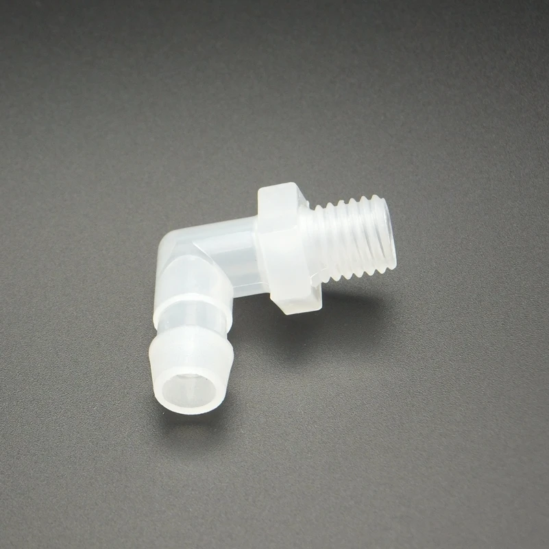 

5PCS 10mm Hose Barb x M10 Male Thread Elbow Plastic Fitting Coupling Aquarium Garden Micro Irrigation Water Connector