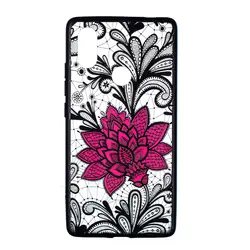 СПС Xiaomi Mi 8 SE Case Dark Стиль кружева black rose Цветок Рельеф чехол для телефона для Xiaomi Mi 8 SE чехол для Xiaomi Mi 8 SE Fundas