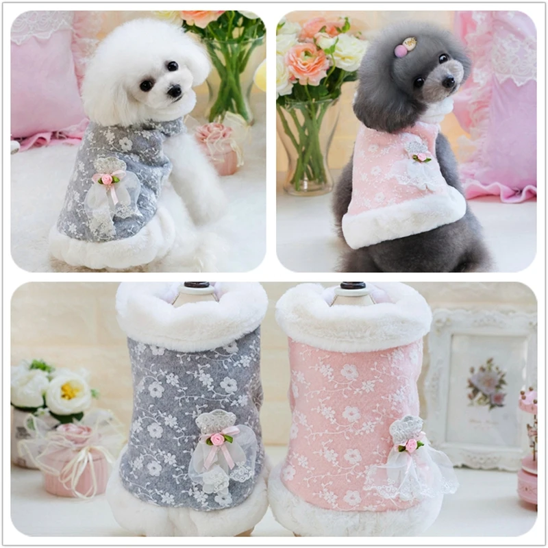 

Sweet Cat clothes 17045 crystal bear woolen dog cloth coat Pet clothes