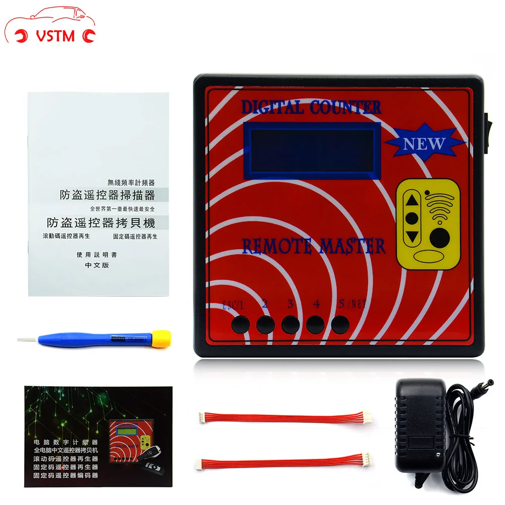 

Digital Counter Frequency Tester,Fixed/Rolling Auto Remote Copier/Master,Regenerate RF Remote Controller,Key Programmer+Adapter