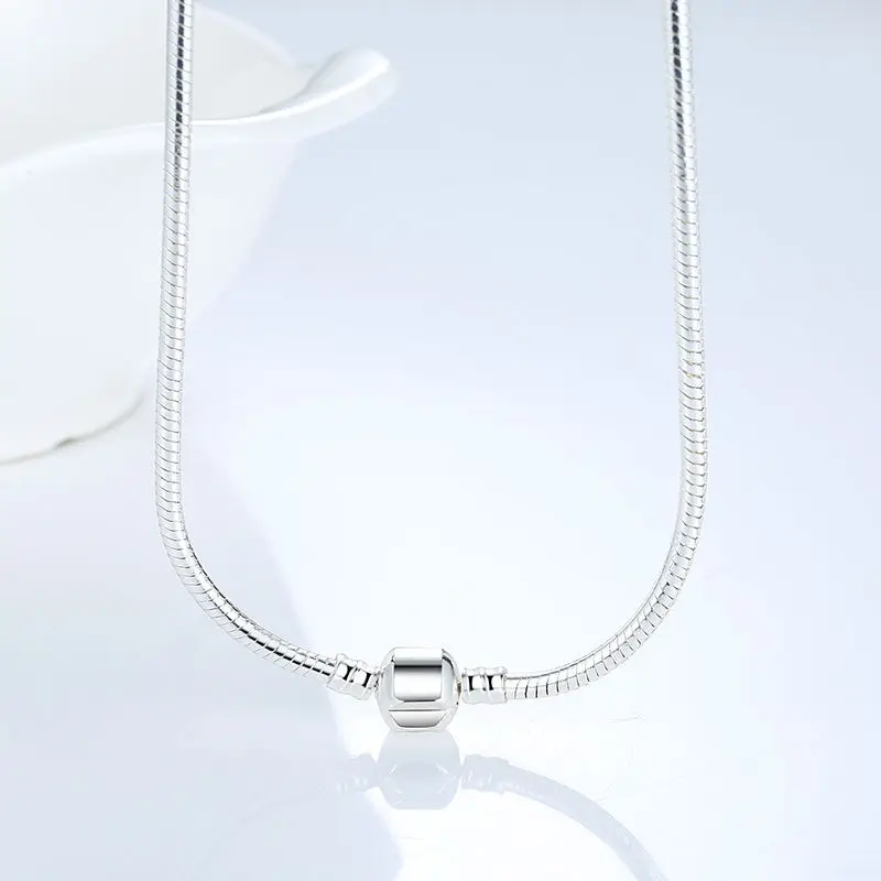 45CM Snake Chain Necklace Pendant Fit Original Beads Charms DIY Jewelry Gift