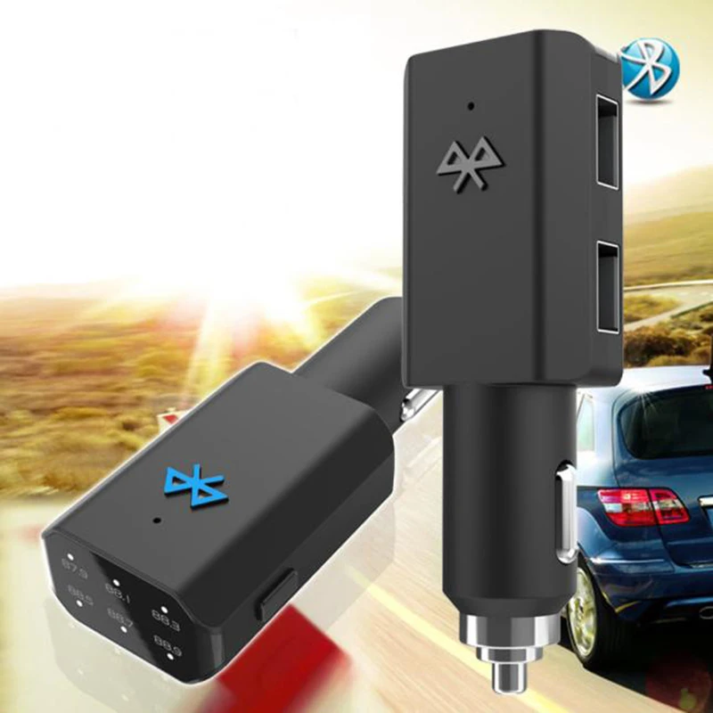 2017 # Универсальный автомобильный комплект MP3 fm-передатчик USB Зарядное устройство громкой связи для iPhone и оптовая продажа