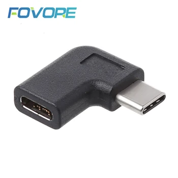 

90 Degree Right Angle USB 3.1 Type C Male To Female USB-C Converter Adapter