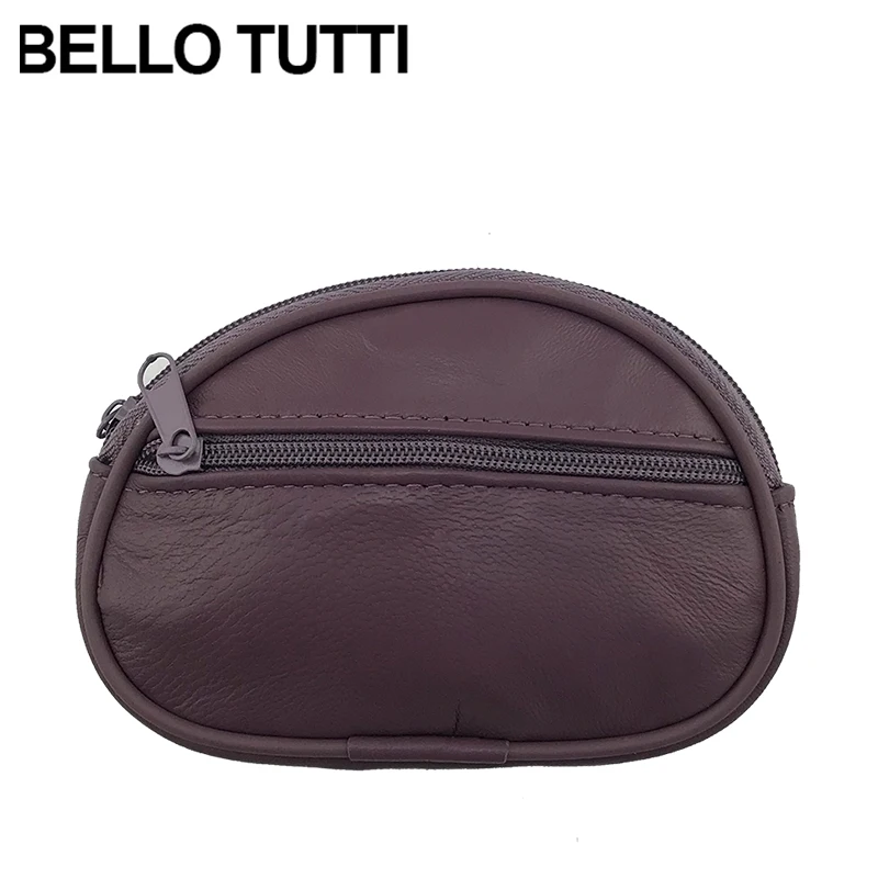 Мини кошелек BELLO TUTTI из натуральной кожи брендовый новый на молнии маленький