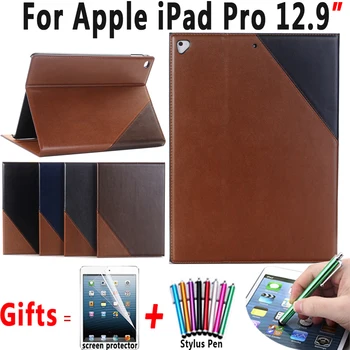 

Patchwork Color Case for Apple iPad Pro 12.9 2017 UltraSlim Leather Smart Case Cover for iPad Pro 12.9 2015 Coque Capa Funda