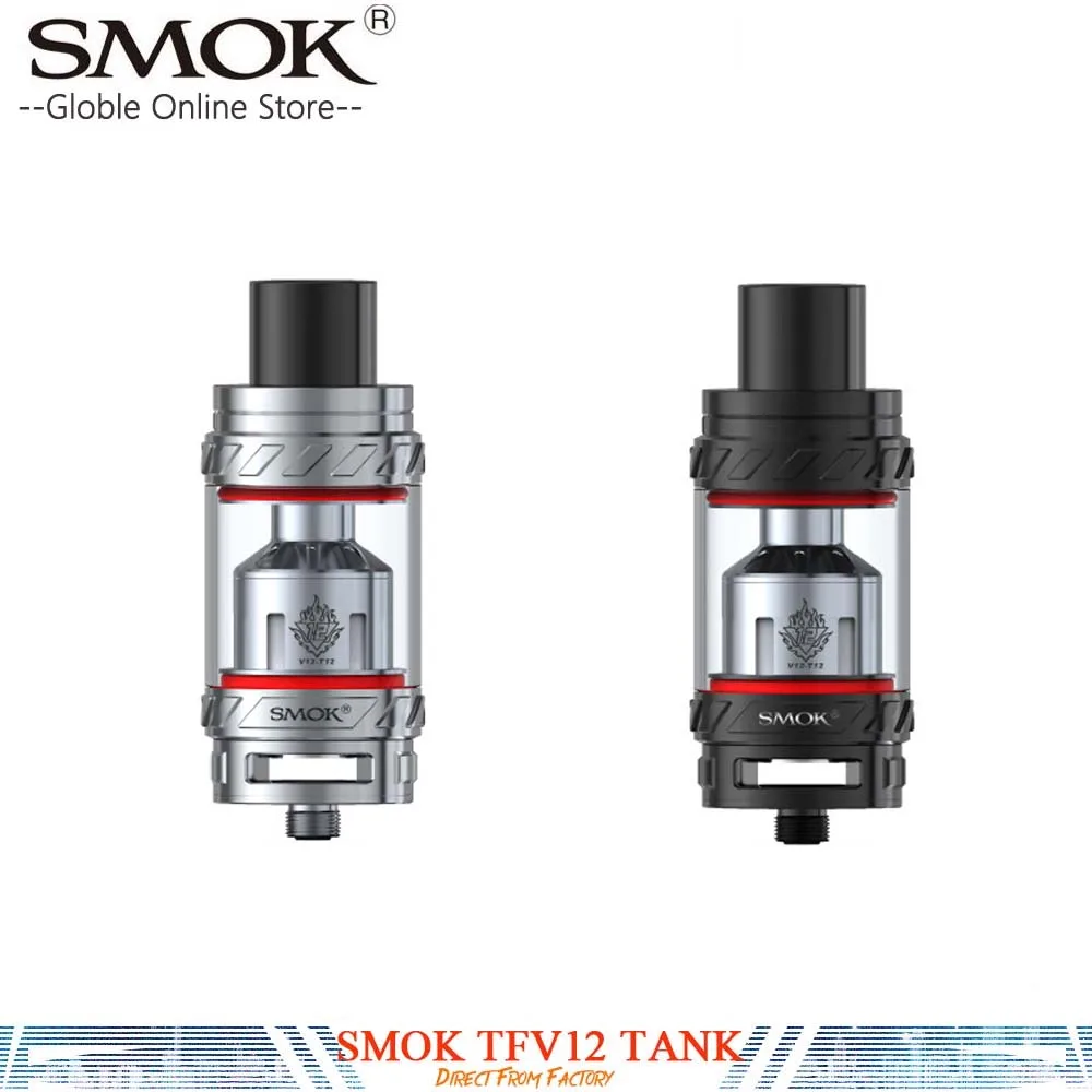 

100% Original SMOK TFV12 electronic cigarette Tank Leak Proof 6ml Sub Ohm TFV-12 Tank Atomizer for 350w Smok GX350/G-priv 220