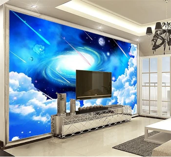 

3d Wallpaper walls beautiful space scenery interior decoration advanced moisture-proof wallpaper