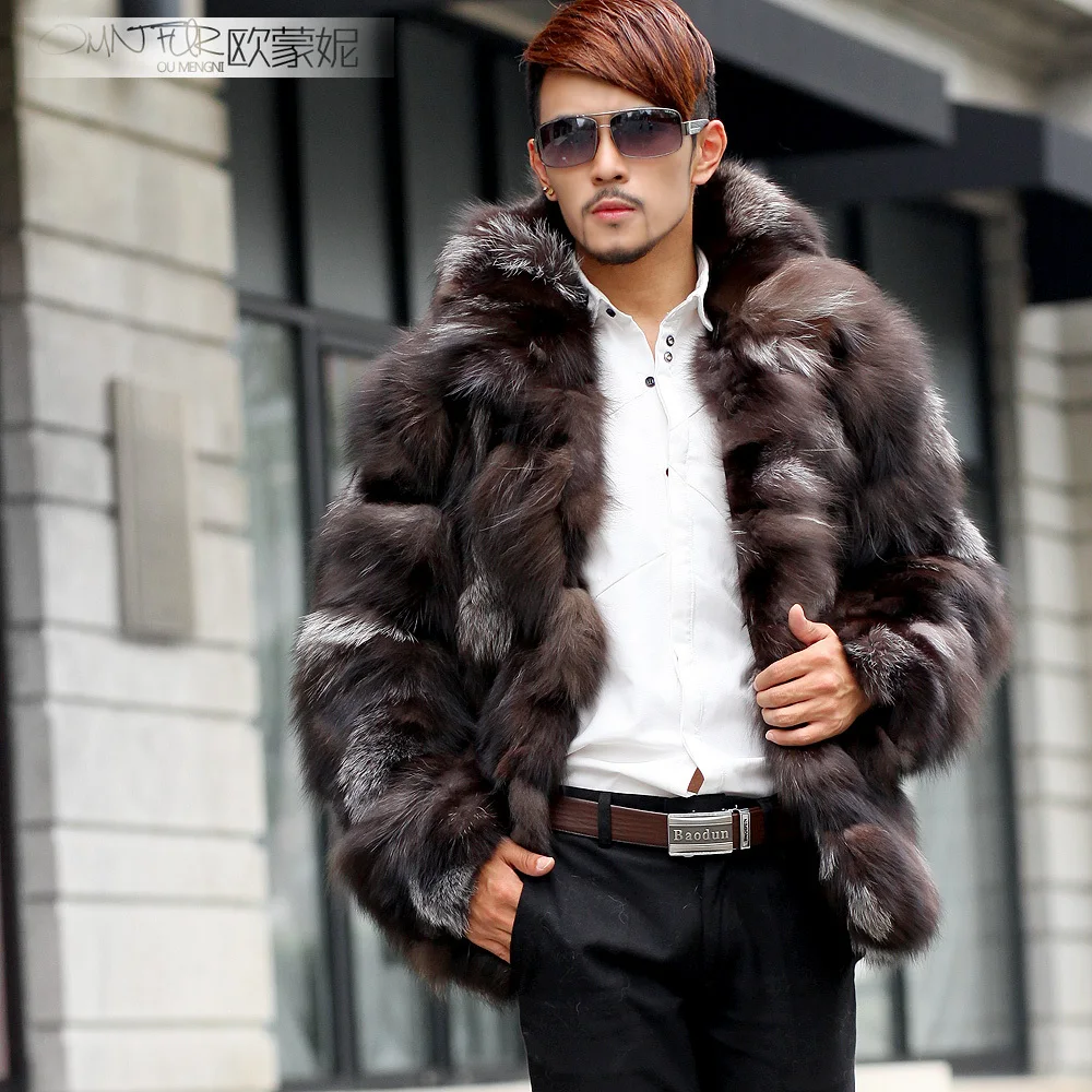 Men Fox Fur Coat | Han Coats