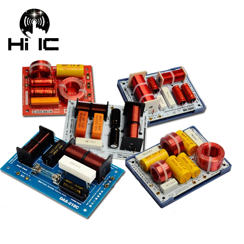 

1 pcs Multiple Choice HiFi Audio Speaker 2 Unit Audio Frequency Divider 2 Way Crossover Filters 130W -300W 5-8 ohm
