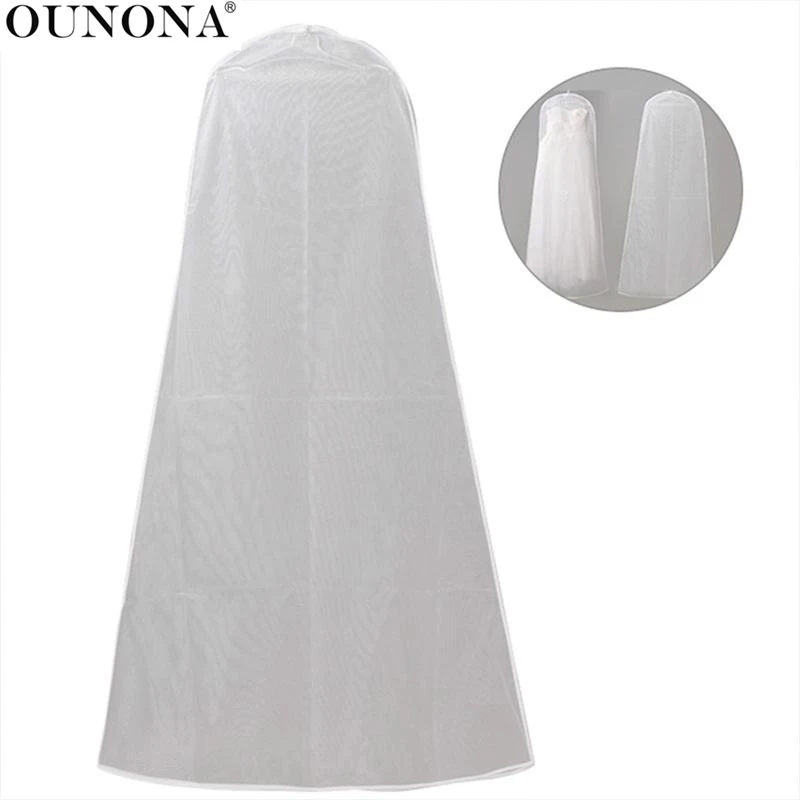 OUNONA прозрачное дышащее свадебное платье пылезащитный чехол свадебная одежда сумка для хранения одежды