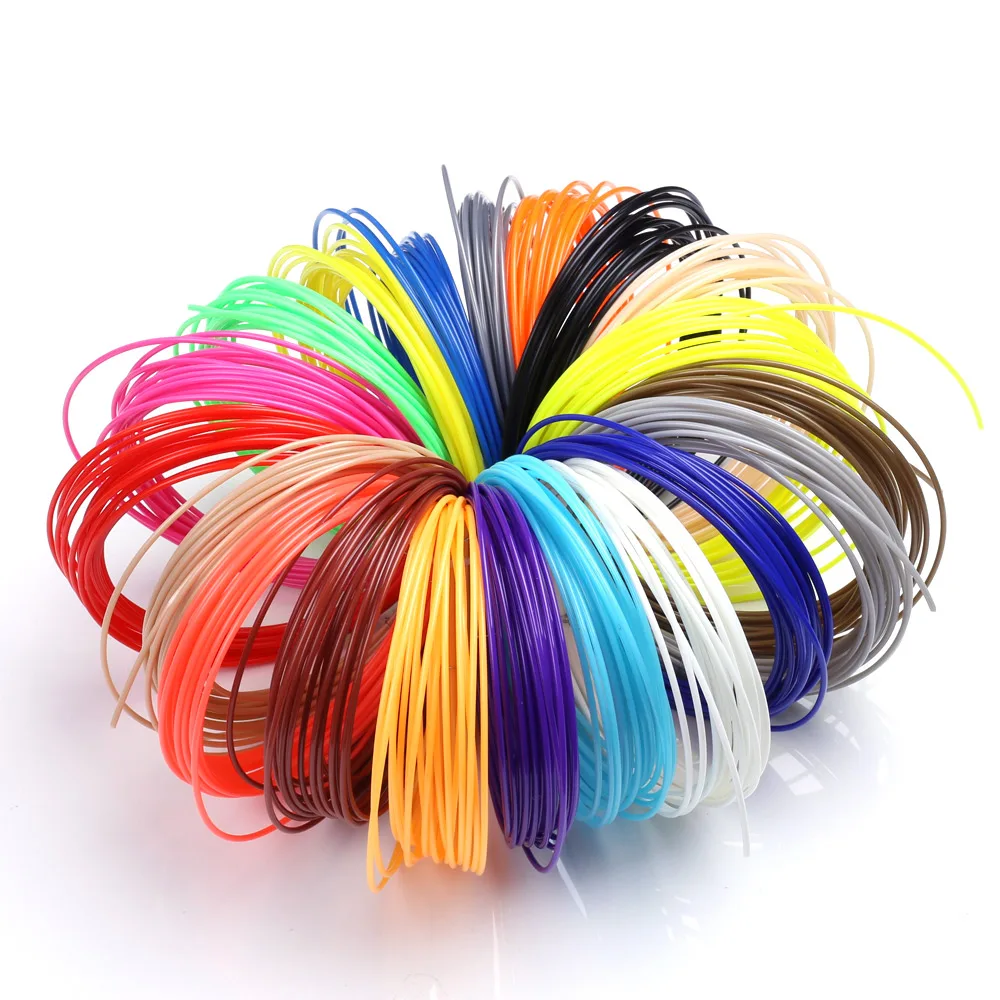 5 Meter 50M 10 Color Or 100 M 20 Colors 3D Printing Materials 3 d Pen Filament Plastic For Kids DIY Birthday Gift