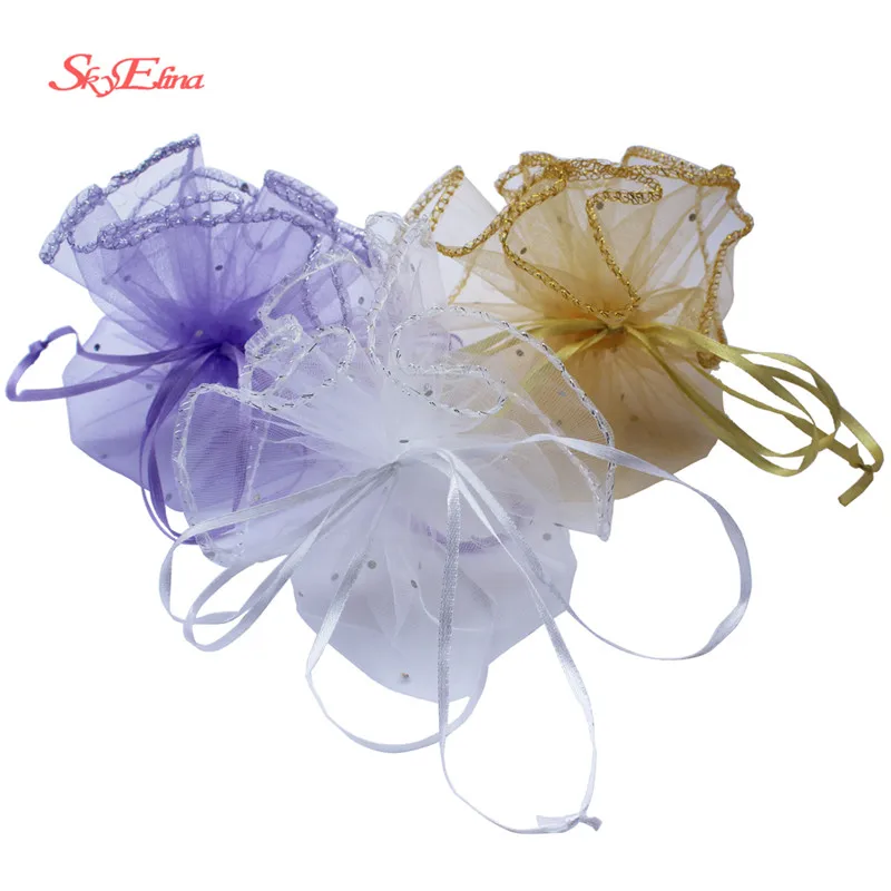 1000pcs 26cm/35cm Organza Bags Jewelry Packaging Bags 12colors Wedding