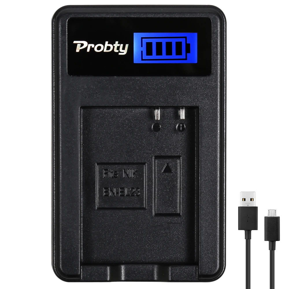 PROBTY EN-EL23 및 EL23 및 EL23 LCD USB 카메라 충전기 NIKON CoolPix p600 S810C P900 P610 p990s 배터리