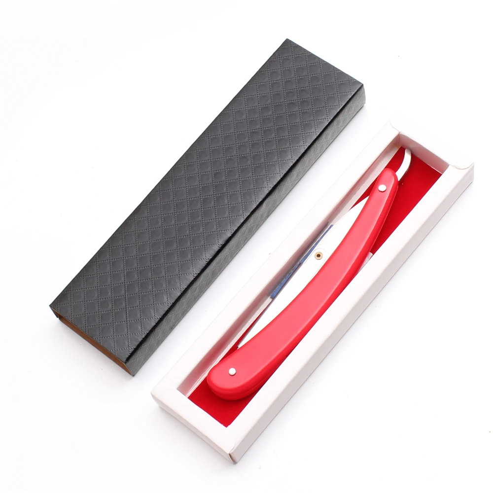 1Set 14.5*1.5cm Hot Sell Barber Razor Edge Folding Shaving Knife Salon Hair Removal Tool Shaving Razor Salon Equipment C6105