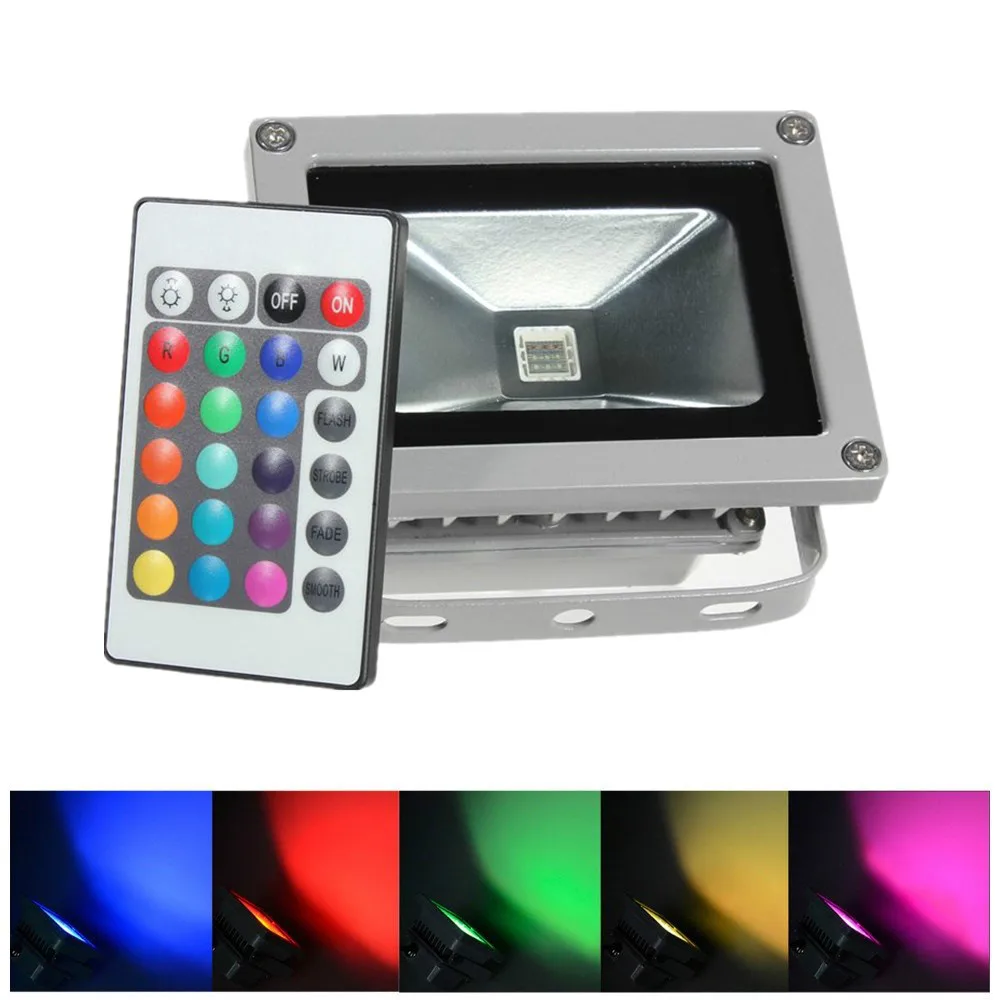85 265v 10W LED Flood light Outdoor waterproof Landscape Lighting RGB