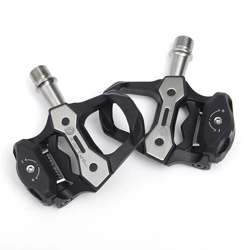 

New Carbon Fiber Bicycle Pedal Road Bike Titanium Axle Pedals with Cleats Self Locking Sealed Bearings Pedal for Look Keo