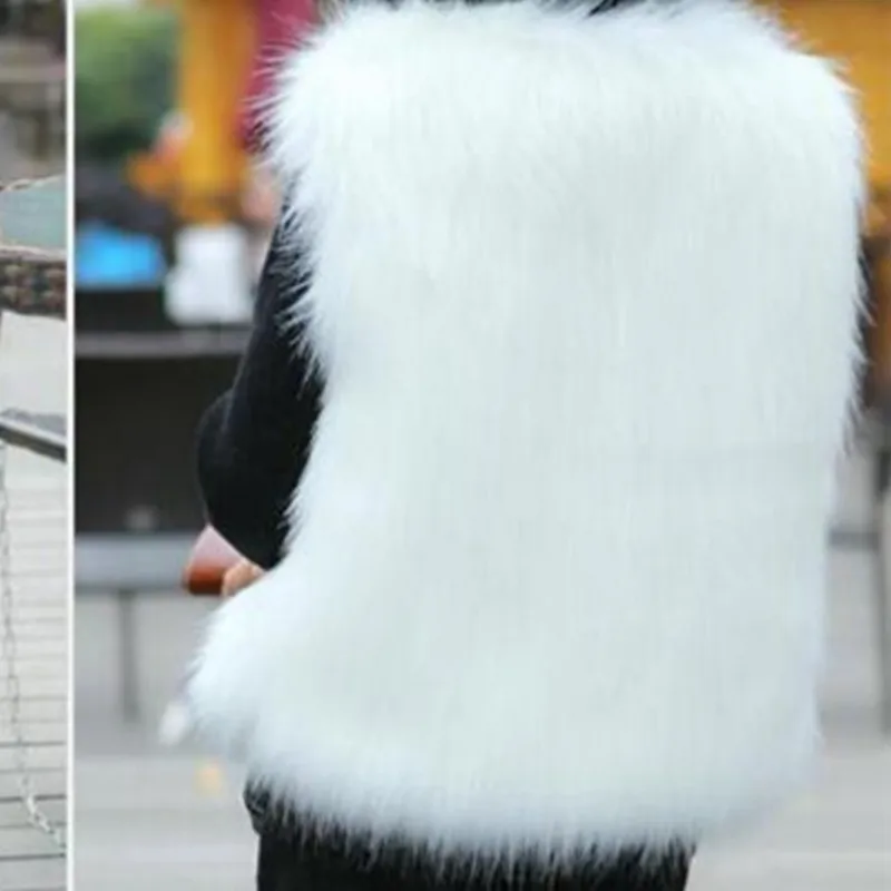 Fashion New Baby Girl Vest Tops Autumn Winter Coat Elegant Girls Vests Kids Tan Faux Fur Wool Children's Outerwear JW0239