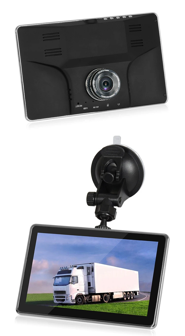 7-дюймовый автомобильный видеорегистратор camera1080p HD 16LED светильник ночного видения с двойными линзами изображение заднего вида длиной 35 м для грузовика общего назначения dash cam