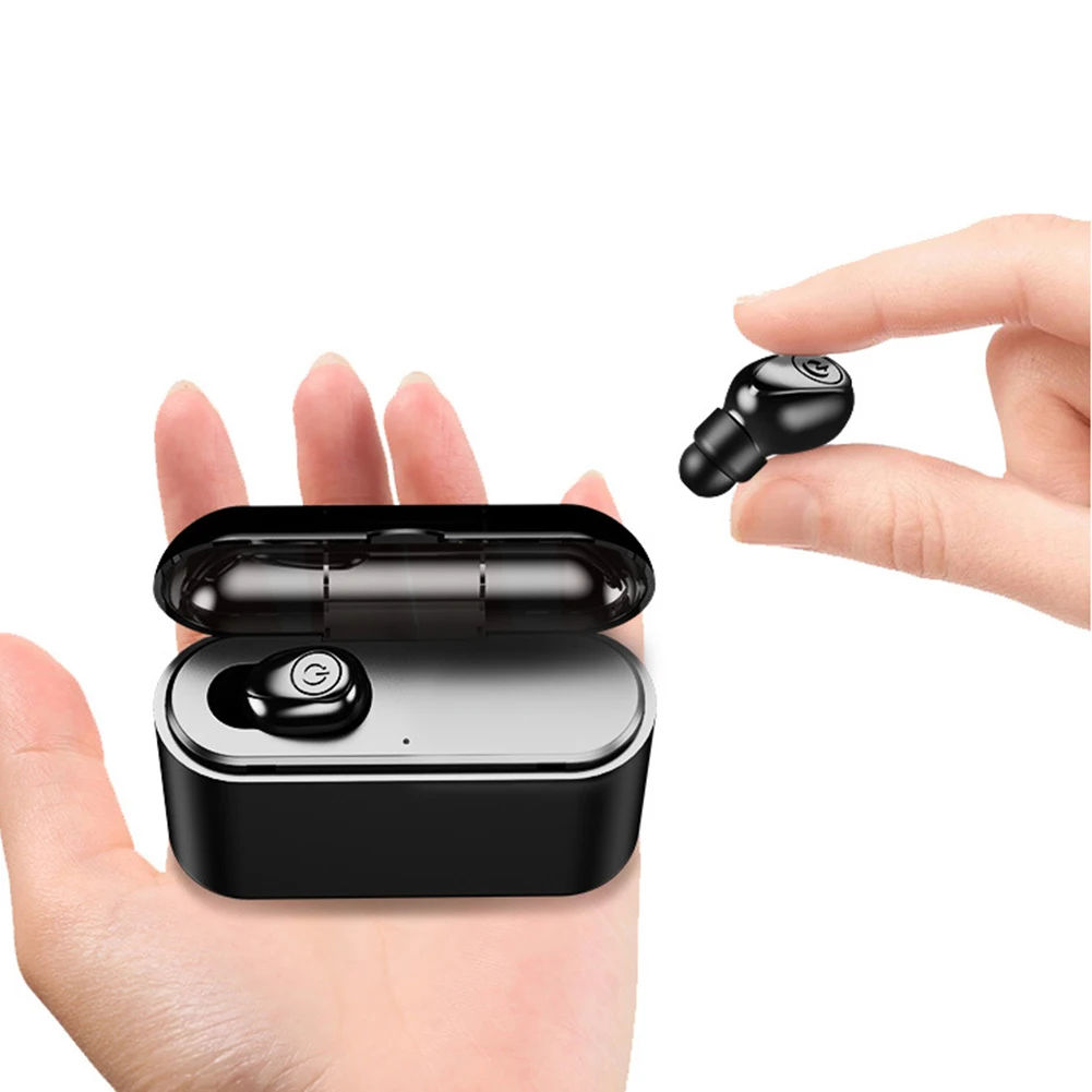 

Mini Bluetooth Earphone Sports Smart Connection Bluetooth 4.2 In-Ear Wireless Headset With Charging Box