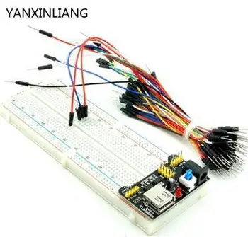

MB102 830 Point Solderless PCB Breadboard with 65pcs Jump Cable Wires and Power starter kit