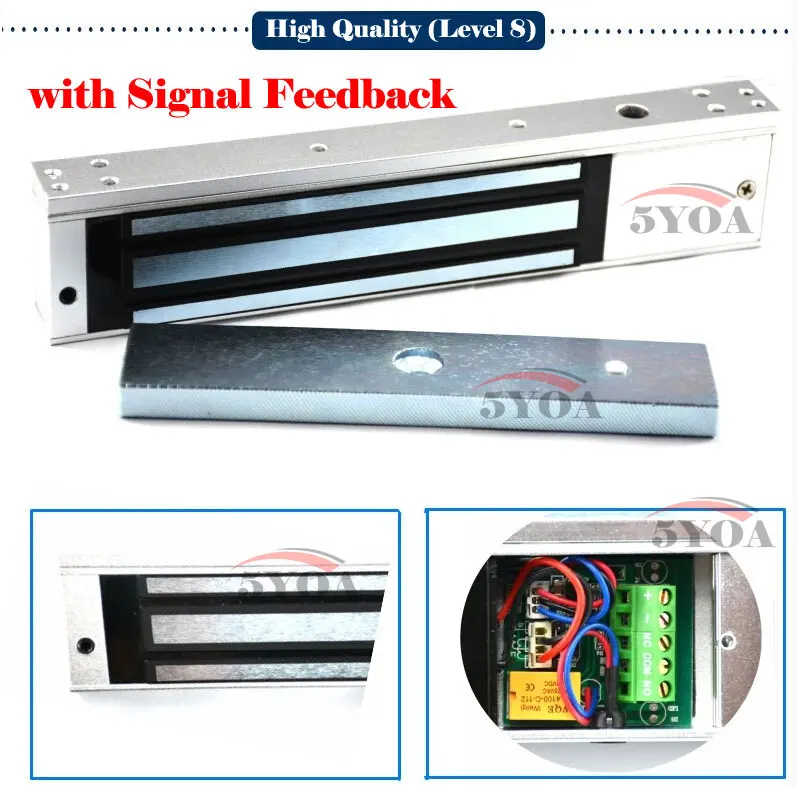 12v Electronic Lock With Signal Feedback Electric Door 280kg 600lbs Holding Force