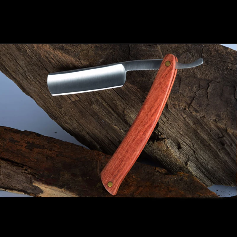

2019 New Straight Razor Men's Folding Shaving Knife Razor Manual Beard Shaver Satin Steel Barber Professional Tools