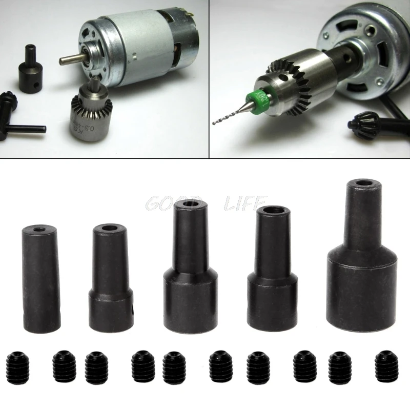 5mm/8mm/10mm/12mm/14mm Motor Shaft Coupler Reducing Sleeve Connector Rod For B12 Drill Chuck Drill Press Applicable