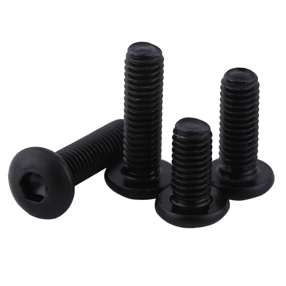 

50pcs/Lot M3 Petite Visserie 10.9 Alloy Steel Button Head Hex Socket Screws Bolts Repair Accessory vis tete creuse