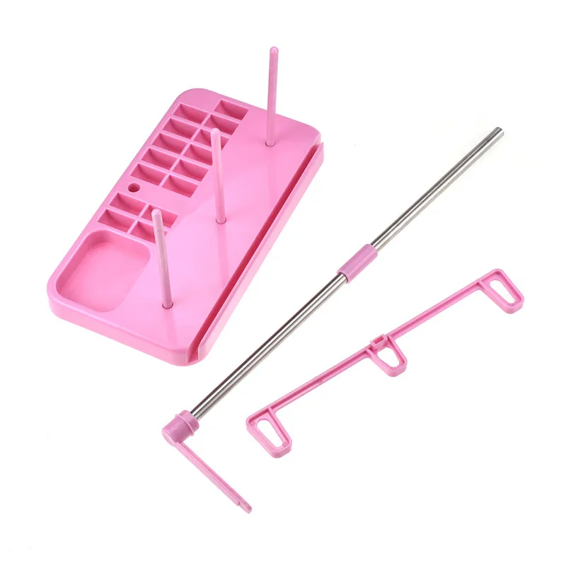 Embroidery Thread Stand 3 Spools Stand Holder Multifunction Thread Quilting Rack Sew Home Sewing Wire Frame Product Organizer (8)