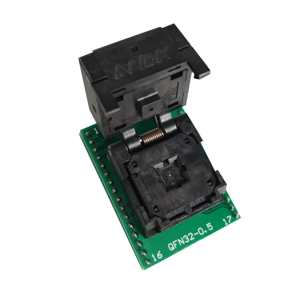 

QFN32 MLF32 IC Pitch 0.5 IC550-0324-007-G Test/Programming Socket Clamshell Chip Size 5*5 Flash Adapter SMT/SMD Test Socket